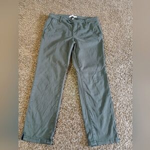 LILA RYAN Green Chinos Versatile Lightweight Cotton